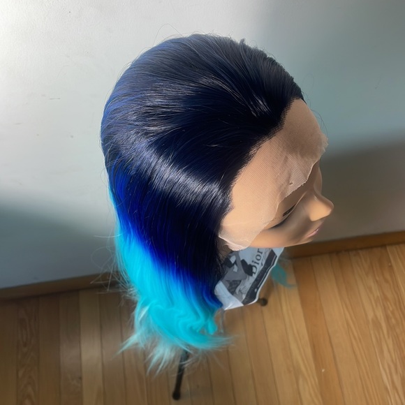??MERMAID BLUE OMBRÉ 24” LACE FRONT WIG *NEW* main image 12